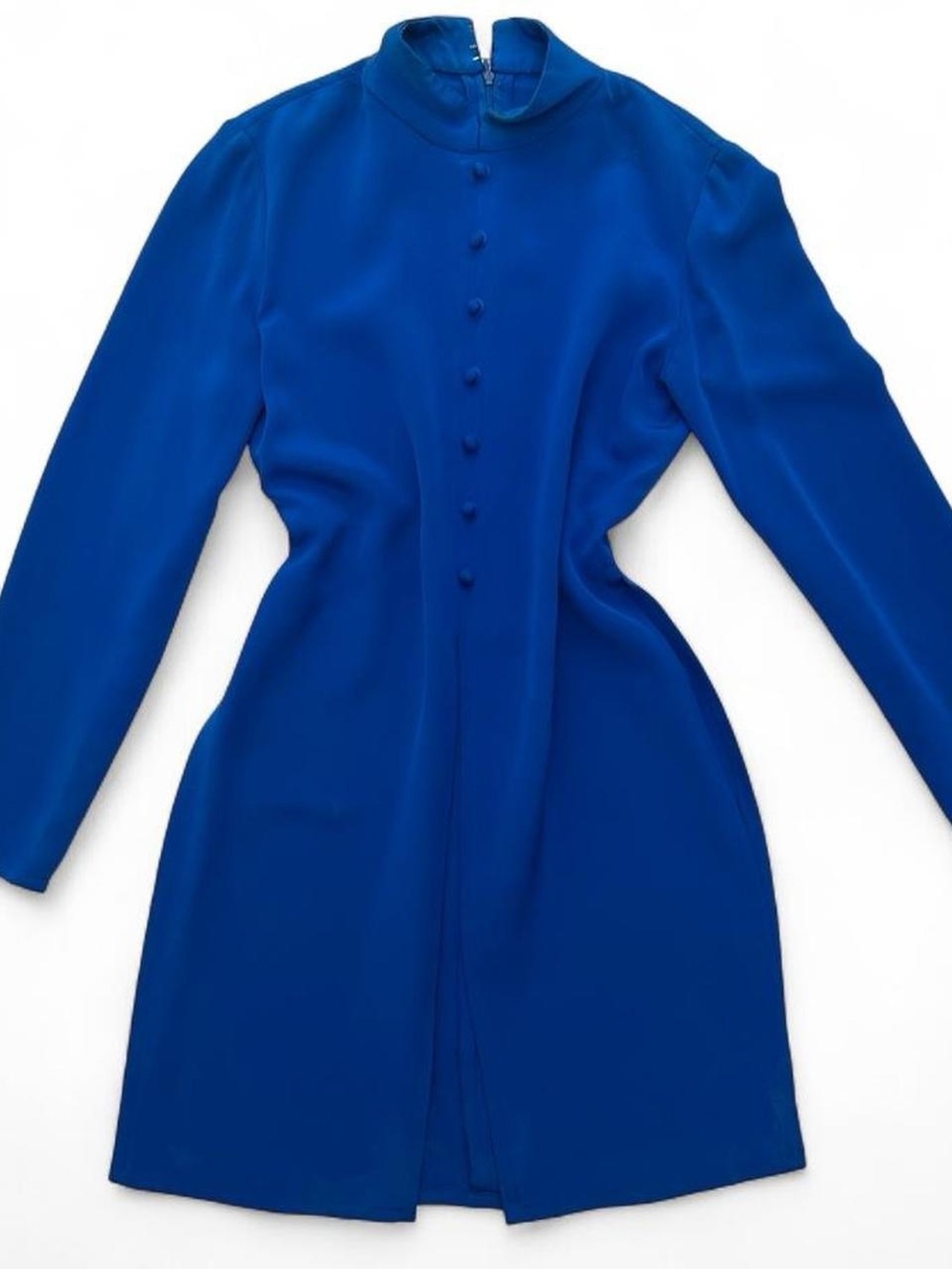 Vintage Bill Blass Long-Sleeve Button Front Dress